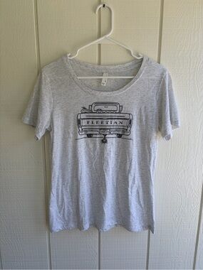 Bella Canvas Heather Gray Tee with Black Graphic